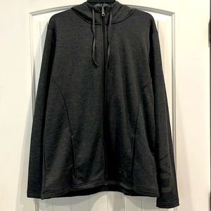 Men’s Under Armour Coldgear. Dark charcoal grey. Full-zip with hood